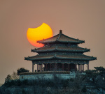 11.01.2019 - Částečné zatmění nad Pekingem