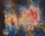 02.01.2019 - Mlhovina v  Orionu infračerveně z WISE