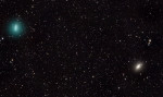 09.02.2019 - Kometa Iwamoto a galaxie Sombrero