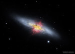 11.03.2019 - Centrální magnetické pole Cigaretové galaxie