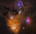 27.08.2019 - Temná prachová a barevná mračna u hvězdy Antares