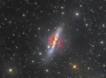 09.07.2021 - M82: Galaxie s překotnou tvorbou hvězd a se supervětrem