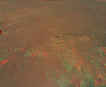 07.08.2021 - Kráter Jezero: Vyvýšené hřebeny ve 3D