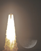 19.11.2022 - Záběr Artemis 1 s Měsícem