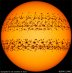 11.07.2023 - Sluneční skvrny na aktivním Slunci
