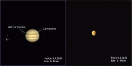 Jupiter a Mars