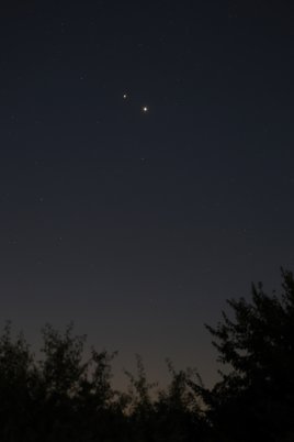 Venuša a Jupiter