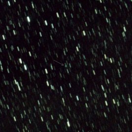 Snímek komety C/2024 J3 (ATLAS).