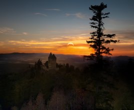 Zatmění Slunce nad Kašperkem