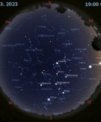 Autor: Stellarium/Martin Gembec - Mapa oblohy 15. března 2023 v 19:00 SEČ