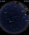 Autor: Stellarium/Martin Gembec - Mapa oblohy 10. května 2023 ve 22:00 SELČ