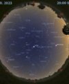 Autor: Stellarium/Martin Gembec - Mapa oblohy 13. září 2023 ve 20:00 SELČ