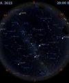 Autor: Stellarium/Martin Gembec - Mapa oblohy 4. října 2023 ve 20:00 SELČ