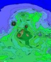 Autor: Jan Kostelecký - Vědci se již většinově shodují v názoru, že v dávné minulosti planety se na severní polokouli nacházel obří oceán (modře).