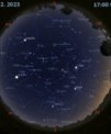 Autor: Stellarium/Martin Gembec - Mapa oblohy 6. prosince 2023 v 17:00 SEČ