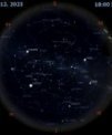 Autor: Stellarium/Martin Gembec - Mapa oblohy 13. prosince 2023 v 18:00 SEČ