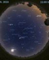 Autor: Stellarium/Martin Gembec - Mapa oblohy 22. května ve 22:00 SELČ
