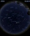 Autor: Stellarium/Martin Gembec - Mapa oblohy 5. června 2024 ve 23:00 SELČ