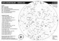 Autor: Klub astronomů Liberecka - Mapa noční oblohy s úkazy v červnu 2024