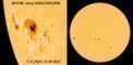 Autor: NASA/SDO/HMI - Skvrny v aktivní oblasti AR3780 na snímku SDO 5. 8. 2024. Magnetické pole této oblasti je velmi složité a nabízí tedy potenciál k velmi silným erupcím. Jednu takovou už zaznamenala evropská sonda Solar Orbiter v době, kdy byla skvrna na odvrácené polokouli Slunce (vůči Zemi). Sonda měla dokonalý výhled a erupce byla označena jako X14. Podobná by způsobila nejen velmi jasné polární záře, ale může také ohrozit družice a rozvodné sítě. Uvidíme, zda se předvede tímto způsobem i nyní, kdy se pomalu natáčí k Zemi. 5. 8. zde nastala erupce X1.5.