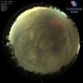 Autor: Planetárium Ostrava. - Obloha nad Ostravskem 1. 1. 2025 v 18:30 SEČ, slabší polární záře je dobře patrná na severozápadem.