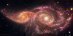Spirální galaxie ve srážce z Webba a Hubbla