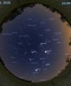 Autor: Stellarium/Martin Gembec - Mapa oblohy 19. března 2025 V 19:00 SEČ