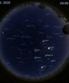 Autor: Stellarium/Martin Gembec - Mapa oblohy 26. března 2025 v 19:30 SEČ