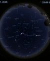 Autor: Stellarium/Martin Gembec - Mapa oblohy 16. července 2025 ve 23:00 SELČ