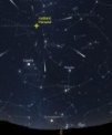 Autor: Stellarium/Martin Gembec - Radiant roje Perseid v ranních hodinách kolem 12. srpna