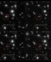 Autor: ESO/A. Levan, A. Martin-Carrillo et al./NASA/ESA - Tato sekvence snímků ukazuje několikadenní vývoj záblesku gama GRB 250702B. Prvních pět zobrazených snímků bylo pořízeno infračervenou kamerou HAWK-I na VLT. Zdá se, že exploze, která je zde označena kroužky, se nachází uvnitř protáhlé galaxie. Snímek pořízený Hubbleovým vesmírným dalekohledem 15. července (vpravo dole) to potvrdil. Zdá se, že galaxie je vidět na okraji a protíná ji tmavý prachový pruh.