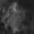 Autor: Tomáš Maruška - Hmlovina Pelikán cez H-alpha filter