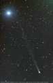 Autor: Michael Mattiazzo - Kometa SWAN25B a jasná hvězda Spica vlevo nahoře