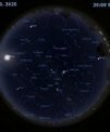 Autor: Stellarium/Martin Gembec - Mapa oblohy 8. října 2025 ve 20:00 SELČ