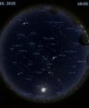 Autor: Stellarium/Martin Gembec - Mapa oblohy 29. 10. 2024 v 18:00 SEČ