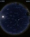 Autor: Stellarium/Martin Gembec - Mapa oblohy 5. listopadu 2025 v 18:00 SEČ