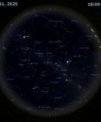 Autor: Stellarium/Martin Gembec - Mapa oblohy 19. listopadu 2025 v 18:00 SEČ