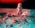 Apollo 12: Stereo pohled u kráteru Surveyor