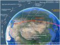 Autor: RussianSpaceWeb.com - Velmi povedená animace od Anatolije Zaka ukazuje místo možného dopadu trosek lodi Progress