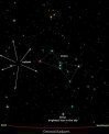 Radiant roje Orionid. Zdroj. Meteorshoweronline.com.