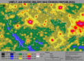Autor: Martin Mašek, Fabio Falchi - Mapa světelného znečištění v České republice (převzato z Falchi et al. 2016). Světle modré oblasti jsou místa s nejnižší mírou světelného znečištění v České republice. Nejvíce světla je pak v okolí velkých měst a aglomerací. Tmavě modré, šedé a černé oblasti se u náš již nenacházejí. Na mapě jsou také vyznačeny oblasti tmavé oblohy založené do roku 2016: Jizerská (JOTO), Beskydská (BOTO) a Manětínská (MOTO).