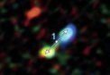 Autor: ALMA/Yusef-Zadeh et al/B. Saxton/ESO/NAOJ/NRAO/AUI/NSF - Pozorované dvojité laloky tvořené výtrysky hmoty ze vznikající hvězdy
