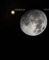Autor: Zákryt Aldebaran Měsícem. - Model předpovědi zákrytu Aldebaran Měsícem.