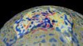 Autor: ESA/Planetary Visions - Detailní mapa magnetického pole zemské litosféry