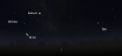 Střelec a Štír ve Stellariu s vyznačenou polohou kulové hvězdokupy M 54