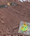 Autor: USGS Astrogeology Science Center, Arizona State University, ESA, INAF - Umělecké ztvárnění radarových výzkumů sondou Mars Express; v oblasti Planum Australe je modrou barvou znázorněna oblast s výskytem podpovrchového jezera