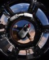 Autor: AV ČR/NASA - Krtek v modulu Cupola na ISS