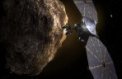 Autor: SwRI - Sonda LUCY prolétávající nad povrchem studované planetky