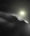 Autor: NASA/ESA/Hubble/ESO/M. Kornmesser - Umělecké ztvárnění objektu ´Oumuamua