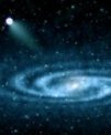 Autor: Ben Bromley/University of Utah - Umělecké ztvárnění hyperrychlé hvězdy LAMOST-HVS1 vyvržené z naší Galaxie